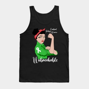 Cerebral Palsy Awareness Cerebral Palsy Warrior Unbreakable Tank Top